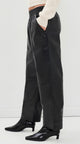 Billy Pant Black Recycled Leather