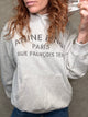 Harvey Sweatshirt Paris Stencil Heather Grey