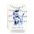 Indigo Meowy Christmas Greeting Card: Single Card