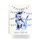 Indigo Meowy Christmas Greeting Card: Single Card