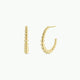 Ball Hoop-Large-Gold Earrings