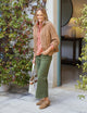 Mini Cotswolds Cable Cardigan Camel