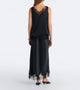 Kristin Lace Trim Silk Skirt