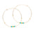 Japanese Seed Bead Hoops- multiple colorways: Champagne
