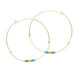 Japanese Seed Bead Hoops- multiple colorways: Champagne