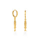 Tiny Fish Huggie Hoop Earrings