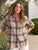 Eileen Relaxed Button-Up Shirt Brown Plaid