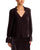 Emerson L/S Peasant Blouse Dark Chocolate