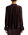 Emerson L/S Peasant Blouse Dark Chocolate
