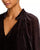Emerson L/S Peasant Blouse Dark Chocolate