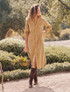 Rory Maxi Shirtdress Camel Corduroy