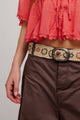 Indigo Dreaming Raffia Belt Natural