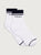 Lenni Half Crew Sock White/Blue Nights