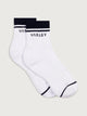 Lenni Half Crew Sock White/Blue Nights