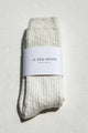 Cottage Socks: White Linen