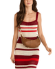 Erica Small Mahogany Pebble BG Red Zip