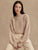 Martina High Neck Rib Knit Cement