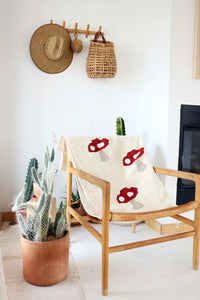 Mushroom Village Limited Edition Handwoven Blanket