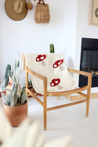 Mushroom Village Limited Edition Handwoven Blanket