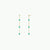 Gemstone Chain Drop Earring - Turquoise