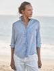 Eileen Sweatshirt Button-Up Pool Water Blue