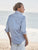 Eileen Relaxed Button-Up Shirt Pool Water Blue
