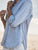 Eileen Sweatshirt Button-Up Pool Water Blue