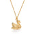 Mother Swan Charm Necklace