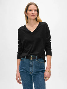 Cashmere V-Neck Sweater Black