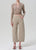 Ayla Raw Hem Crop Neutral Stripe