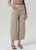 Ayla Raw Hem Crop Neutral Stripe