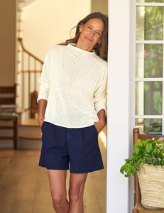 Monterey Pointelle Sweater Ivory