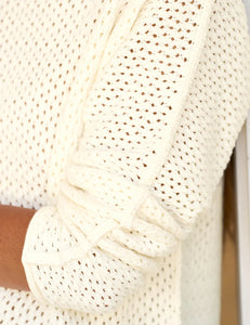 Monterey Pointelle Sweater Ivory