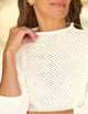 Monterey Pointelle Sweater Ivory