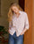 Eileen Relaxed Button-Up Shirt Tan White Stripe