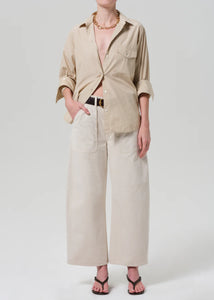 Ayla Cargo Crop Pale Stone