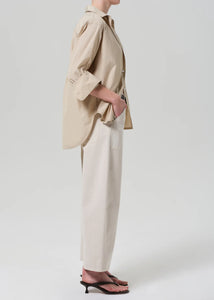 Ayla Cargo Crop Pale Stone
