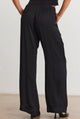 Rhetta Satin Pant in Black