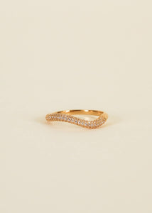 Ring - Pavé Wave - Champagne: 6