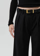Ines Trouser Felted Wool Black