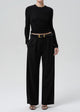 Ines Trouser Felted Wool Black