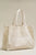 Leo Canvas Tote Washed White Leopard