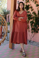 Gauze Cecelia Dress Persimmon