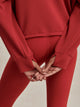 Sian Cropped Half Zip Midlayer Lava Falls