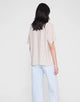 Cade Tee Washed White Leopard