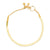 Herringbone Chain Bracelet: Gold