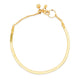 Herringbone Chain Bracelet: Gold