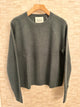 Cashmere Waffle Sweatshirt Juniper Green