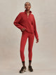 Sian Cropped Half Zip Midlayer Lava Falls