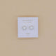 Round - White Opal Gemstone - Gold Earrings